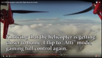 Havárie dronu při výškovém letu