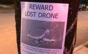 Našel se dron